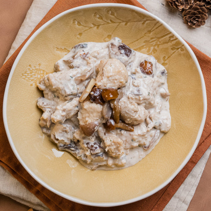 Bocconcini di Pollo ai Funghi - Mushroom Chicken Bites
