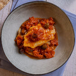 Grouper Fillet with Cherry Tomatoes and Olives ready to eat