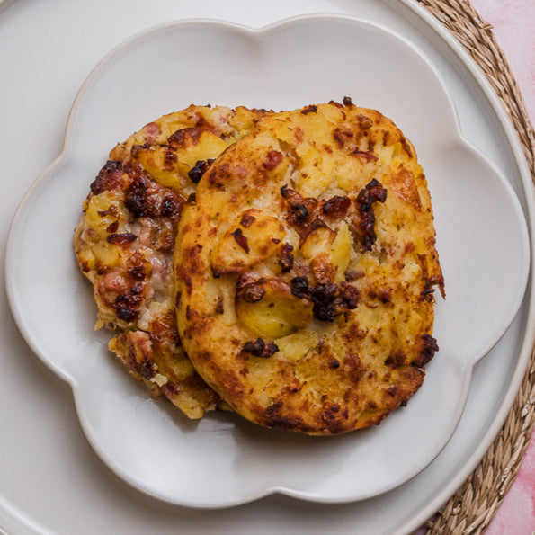 Potato Rosti with Cheese and Speck