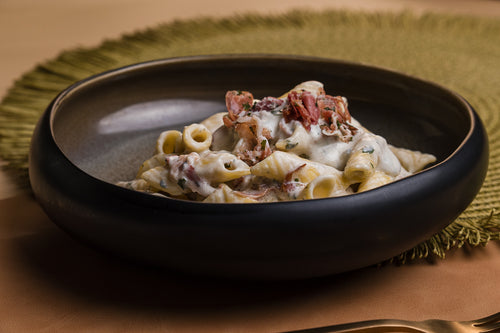 Garganelli Erborinato e Speck - Garganelli met blauwe kaas en speck