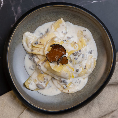 Mezzelune Champignon e Tartufo - Champignons en halve manen van truffels