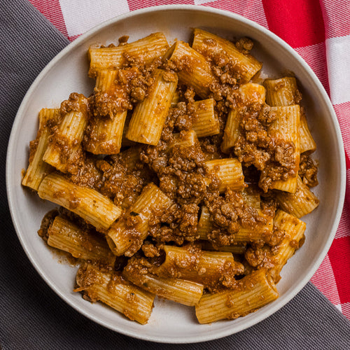 Rigatoni al Ragu Toscano - Rigatoni met Toscaanse Ragu