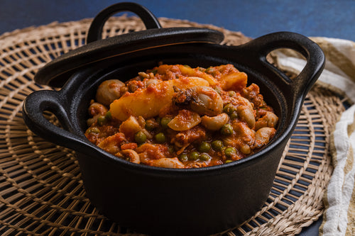 Seppie Con Piselli - Inktvis en erwten