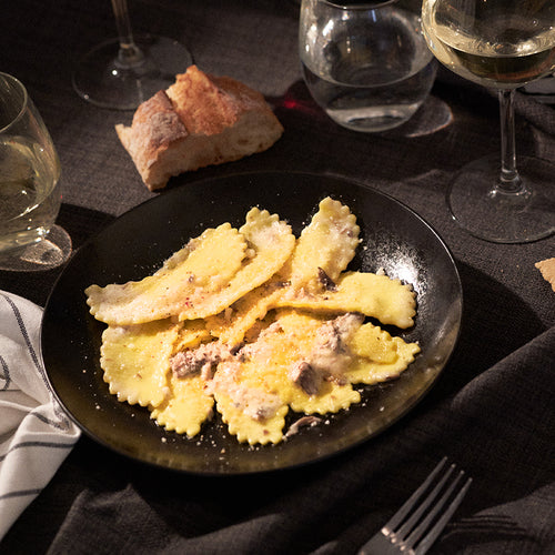 Mezzelune Champignon e Tartufo - Champignons en halve manen van truffels
